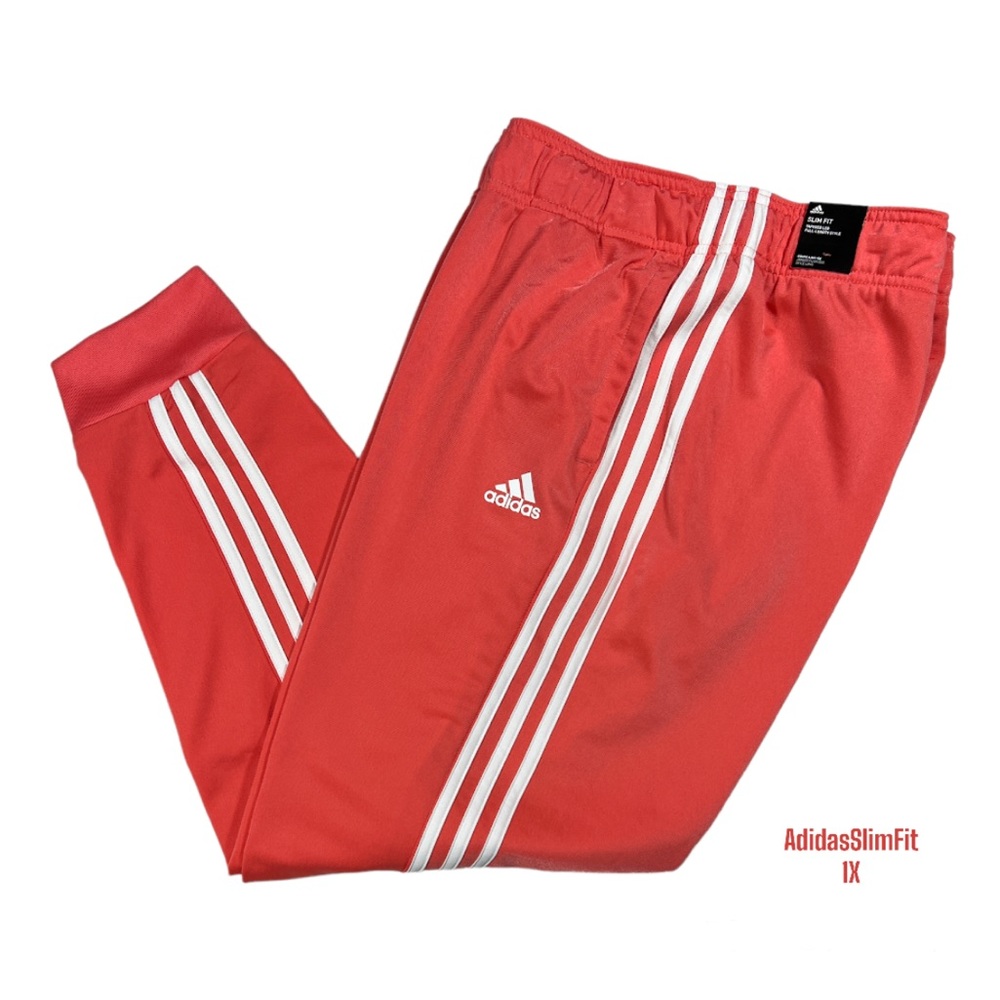 PLUS Womens Adidas Slim Fit Tricot Track Pants 1X NWT